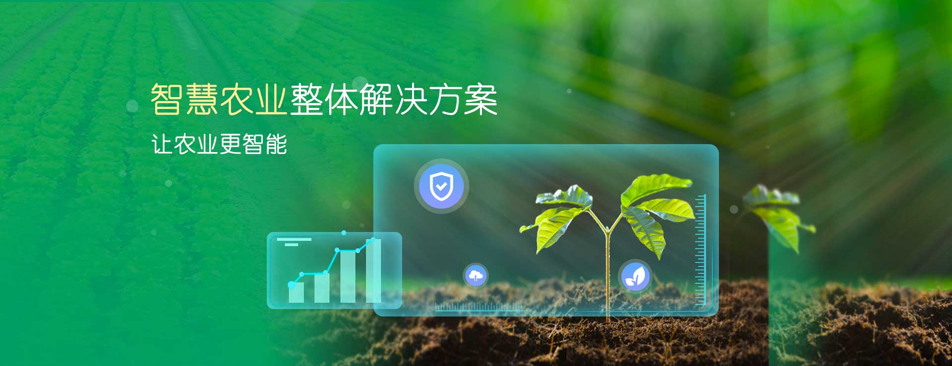 文朗润诚智慧农业整体解决方案，农业物联网大田温室数字化管控全景图